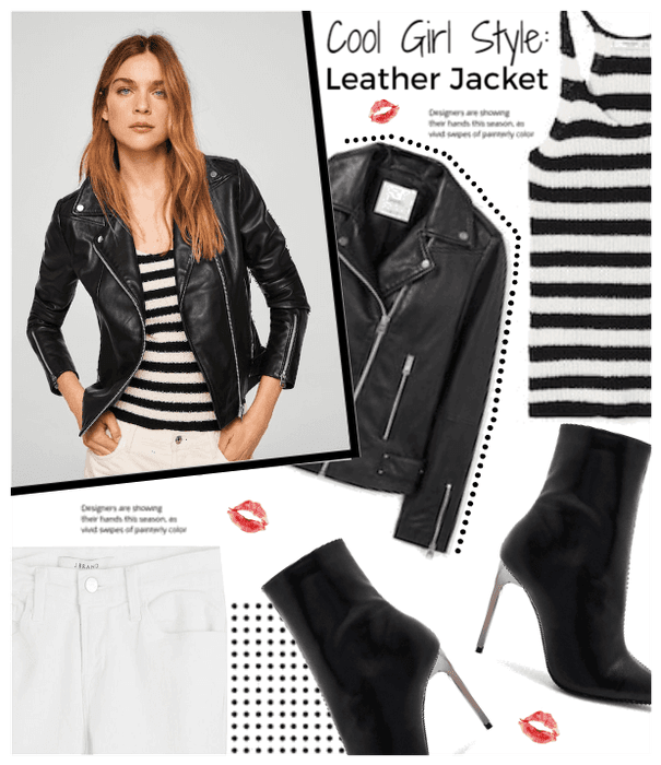 Cool Girl Style: Leather Jacket