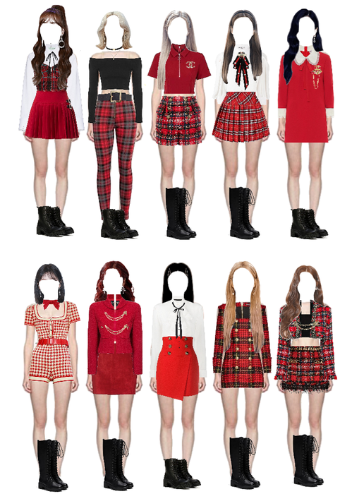 Twice- I can’t stop me outfit inspiration| RED❤️