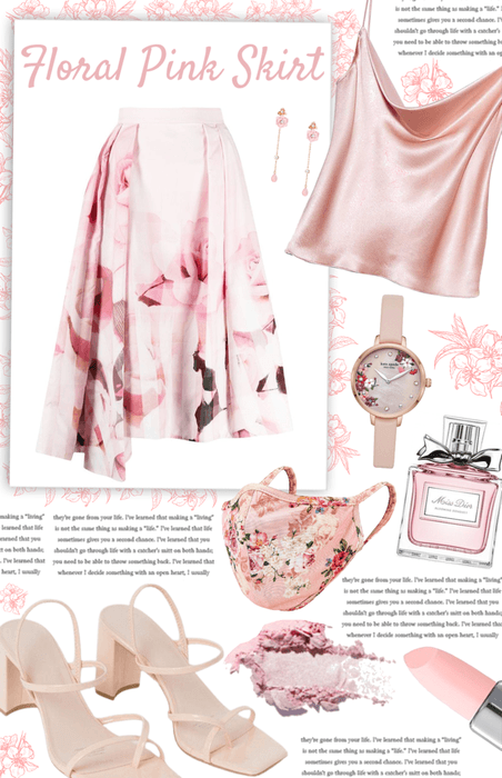 pink floral skirt |💗 PINK CHALLENGE 💗|