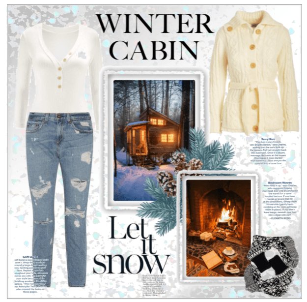 Winter Cabin.
