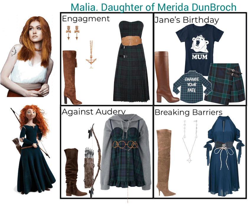Malia. Daughter of Merida DunBroch. Descendants 3