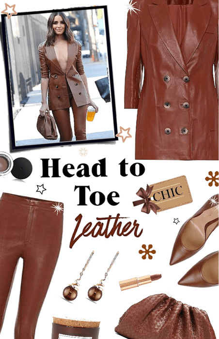Chic in Head to Toe Leather