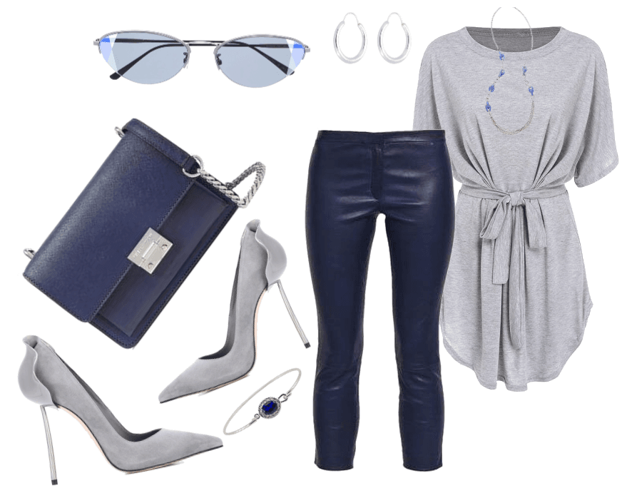 Navy and Grey