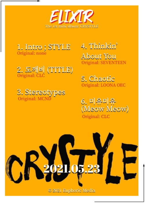 ELIXIR 엘릭서 “CRYSTYLE” mini album tracklist