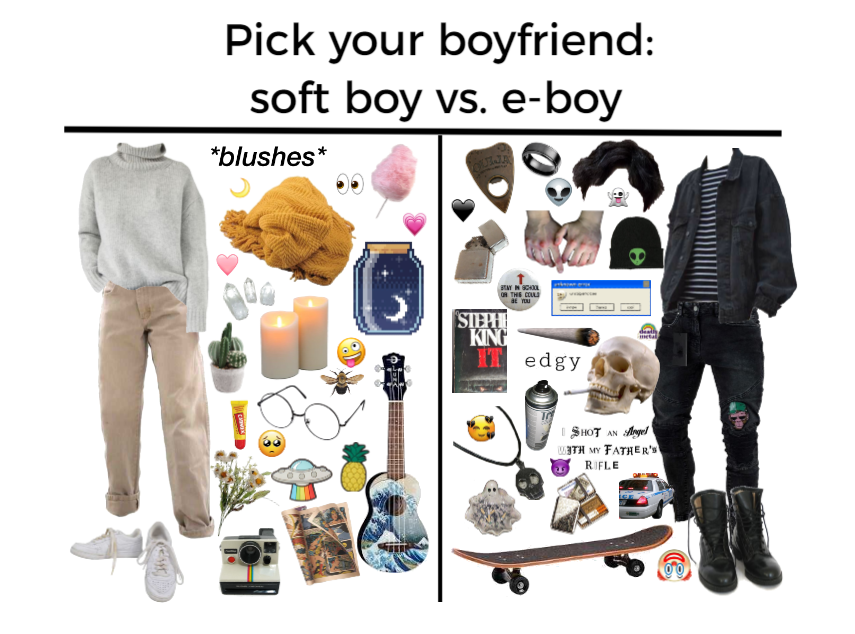 Pick Your Boyfriend: soft boy vs. e-boy