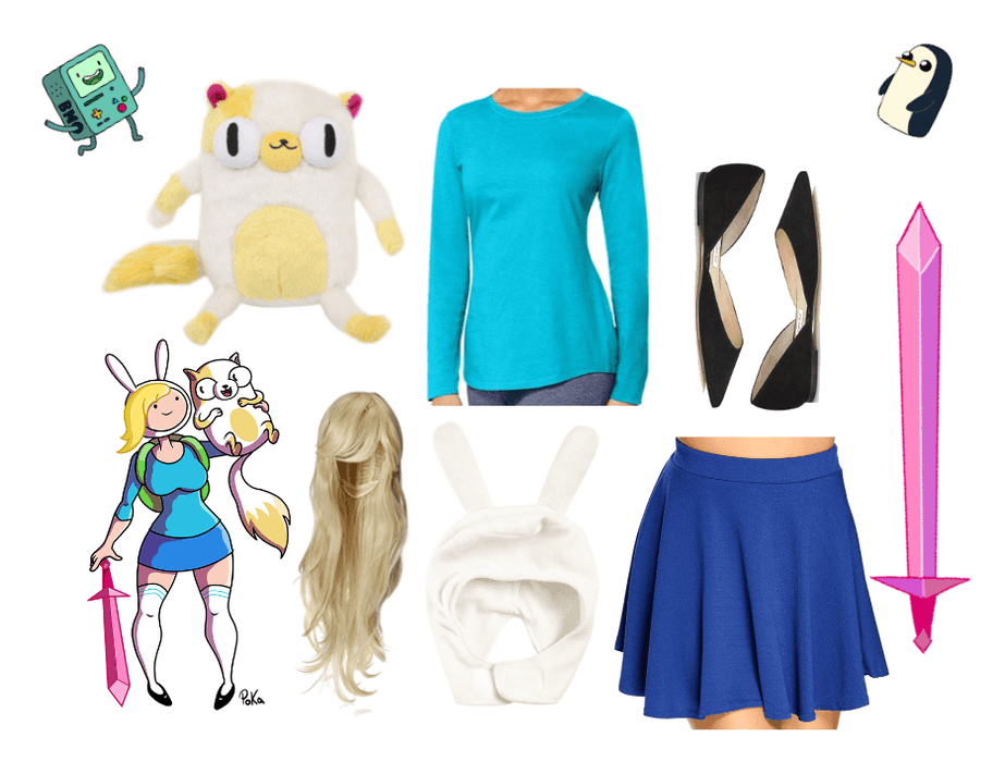 Casual Fionna and Cake Cosplay
