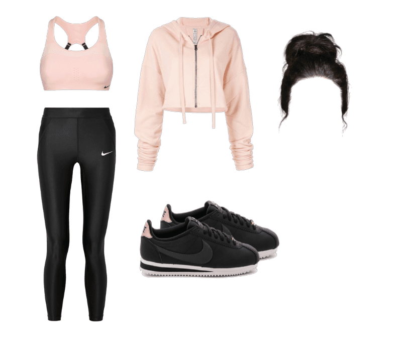Rose-Gold Workout Outfit