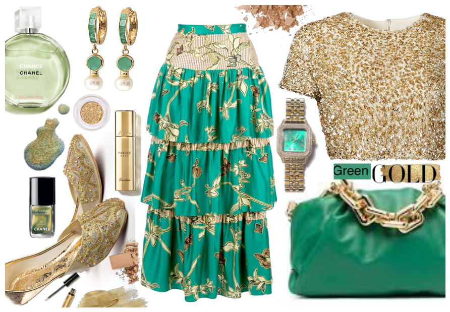 Green Gold Skirt