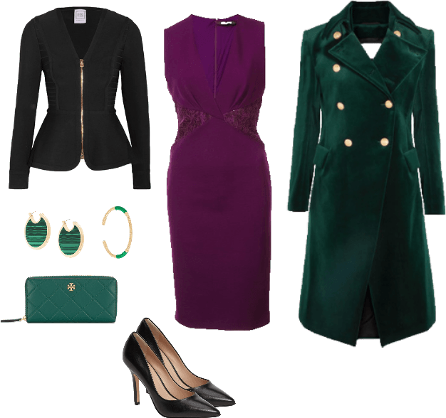 Purple & Green Outfit