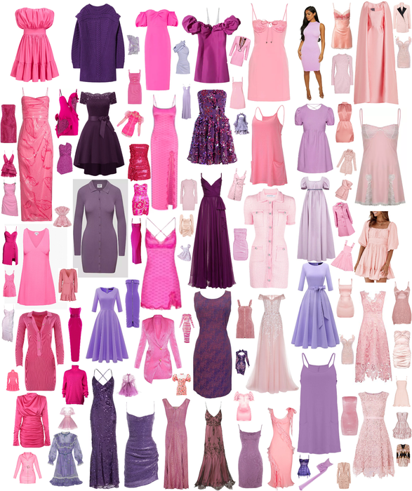 Pink & Purple Dresses