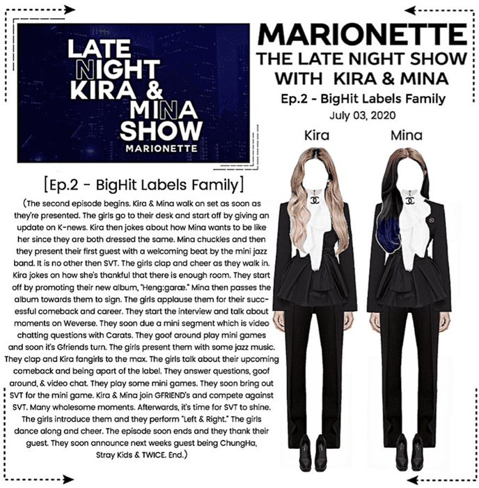 MARIONETTE (마리오네트) The Late Night Show with Kira & Mina