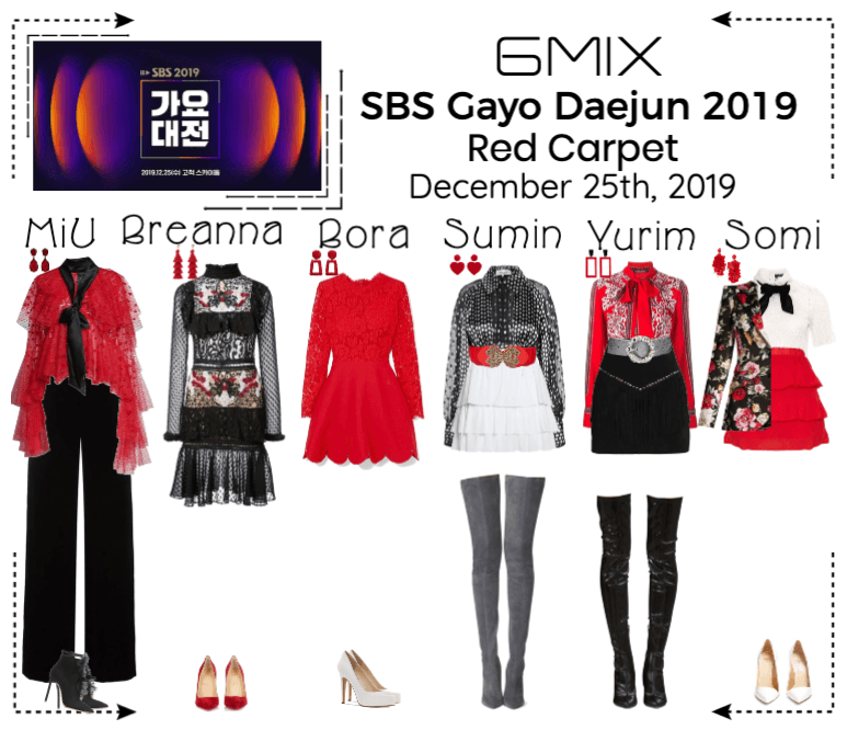 《6mix》SBS Gayo Daejun 2019 Red Carpet