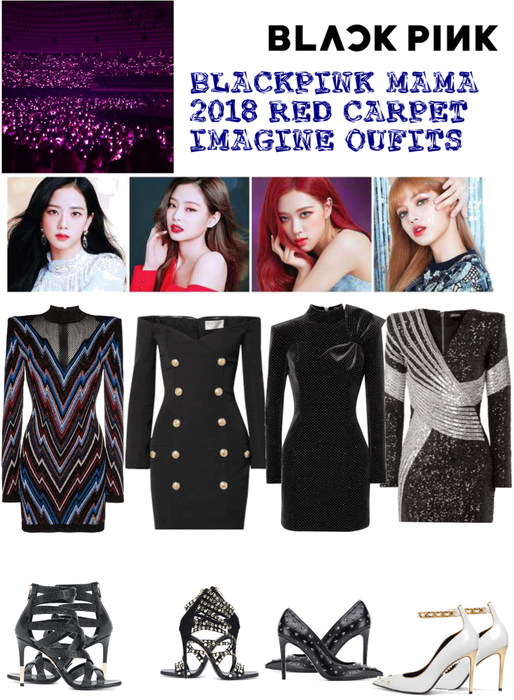 #BLACKPINK IMAGINE OUTFITS MAMA 2018 RED CARPET