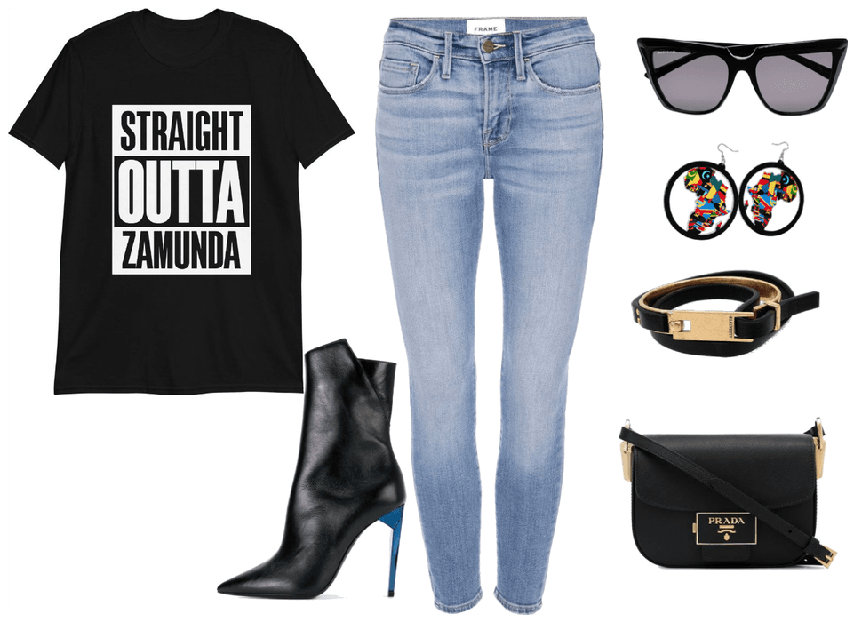 Straight Outta... Tee Shirts with African access