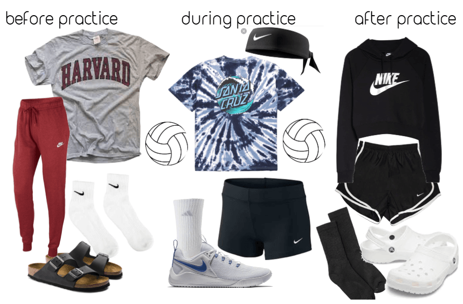 Volleyball practice clothes