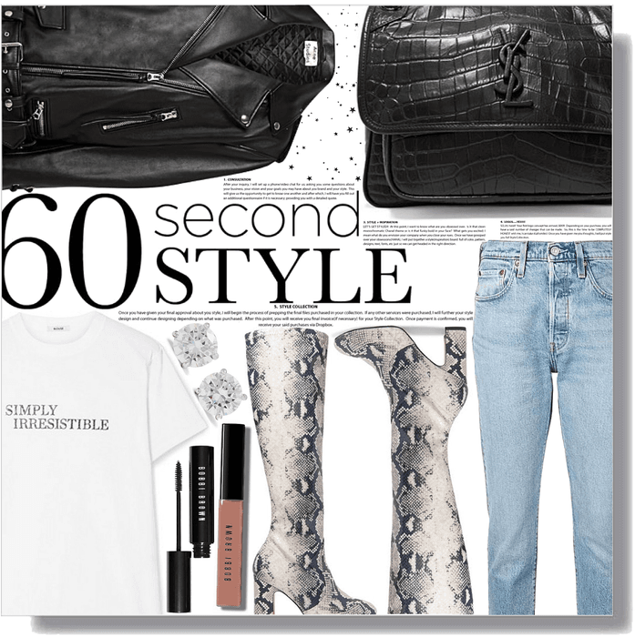 60 second style: snake boots