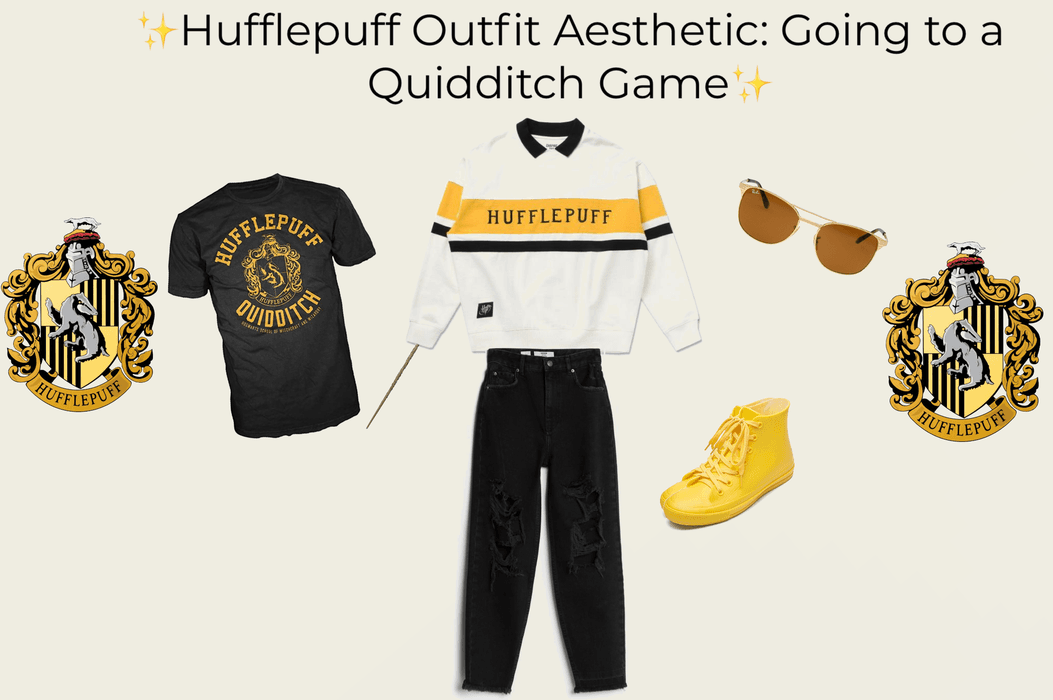 Hufflepuff Outfit Aesthetic: Going to a Quidditch Game