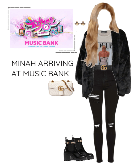 Minah Arriving At Music Bank