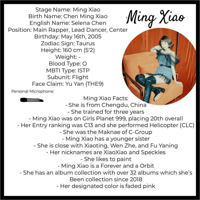MING XIAO Profile