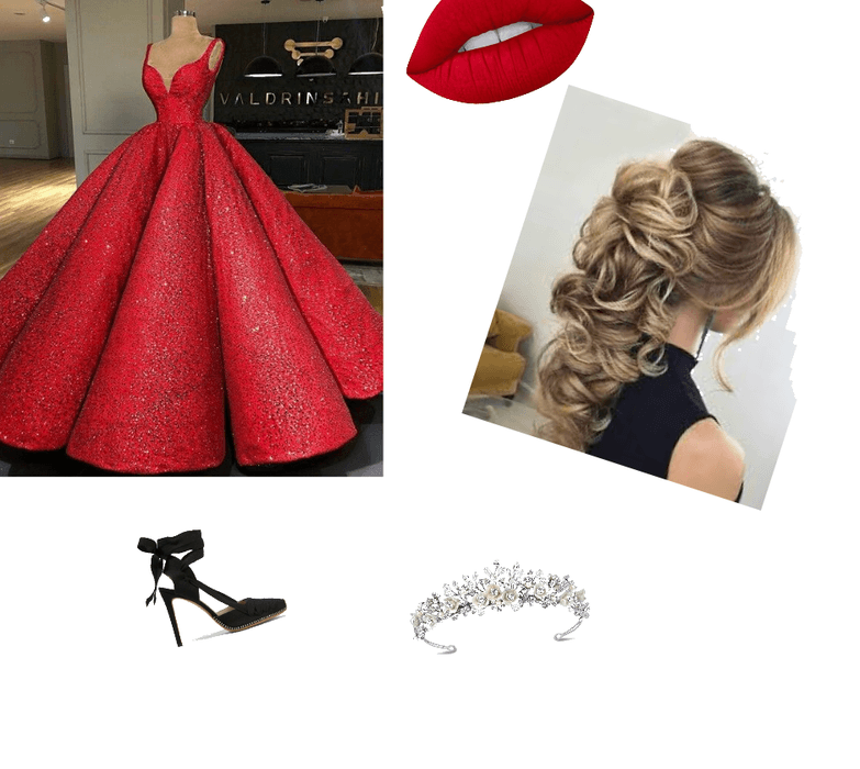 sparkle red prom