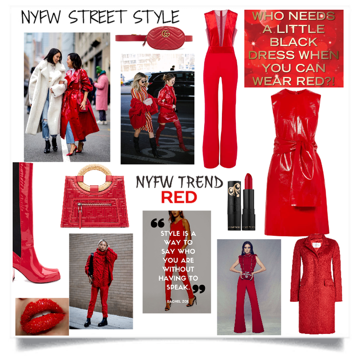 NYFW/SEEING RED
