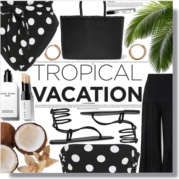 tropical vacation in the winter