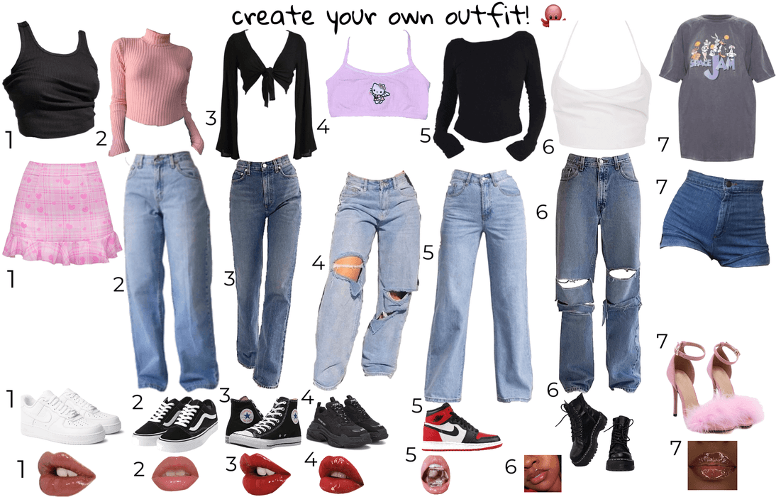 Create ur own outfit! comment what u have