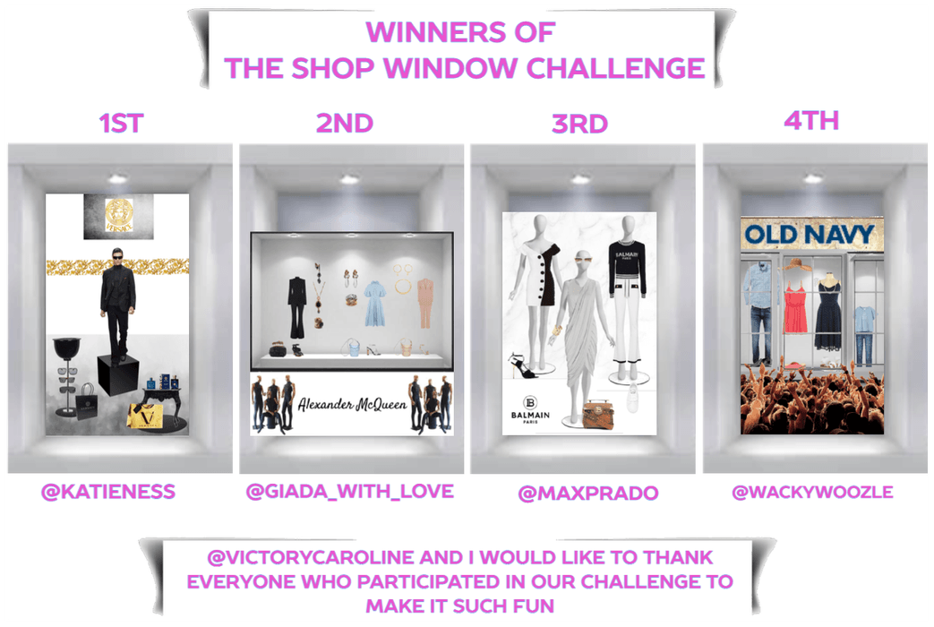 Winners of the Shop Window Challenge