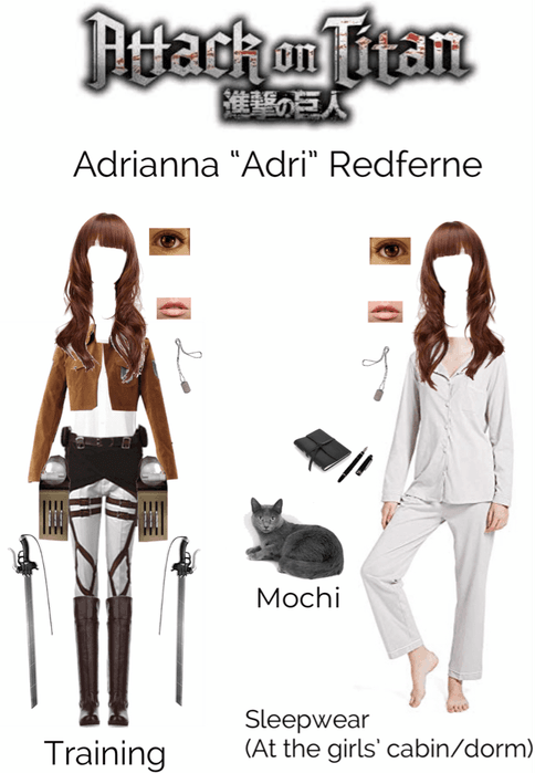Attack on Titan OC: Adrianna “Adri” Redferne (3)