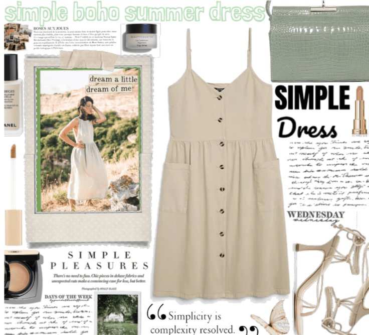 Simple boho summer dress