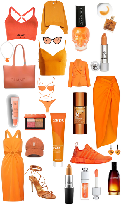orange fit inspo