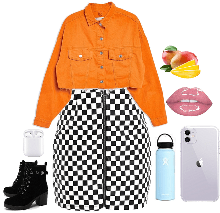 Orange and Checkered