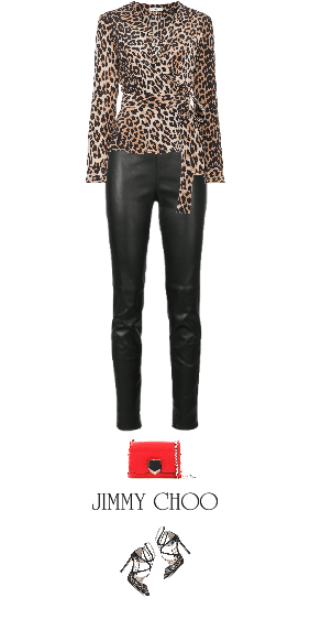Casual outfit: Animal Print - Black