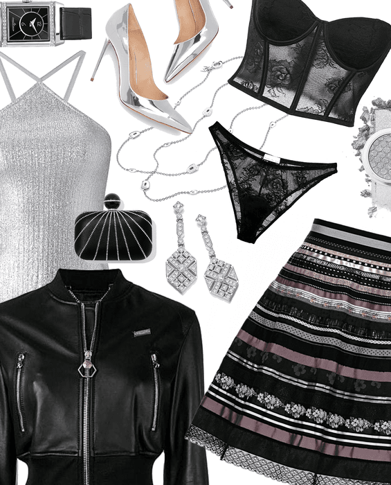 Outfit Inspo: Silver & Black