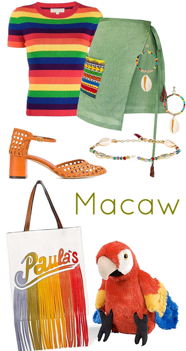 Macaw inspired look