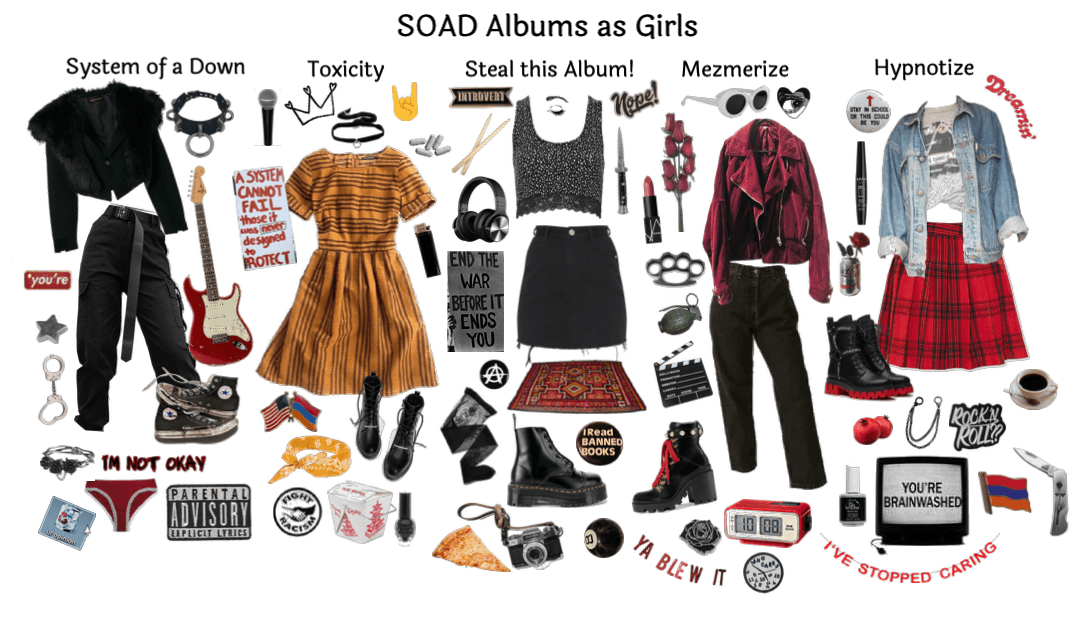 SOAD Albums as Girls