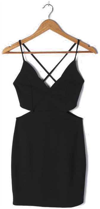 Black Dress With Cut Outs