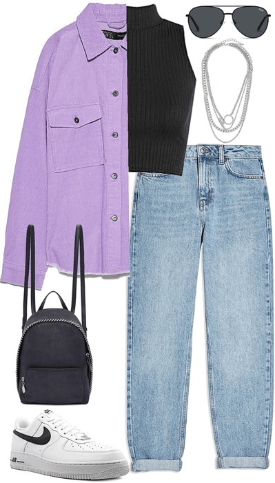 cool lilac look