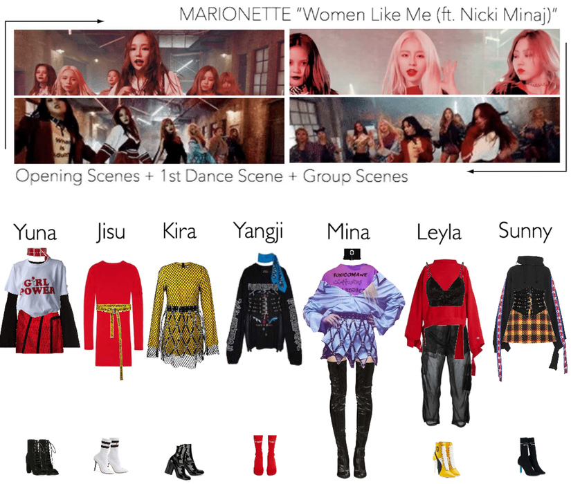 MARIONETTE (마리오네트) ‘Woman Like Me (Ft. Nicki Minaj)’ M/V | Opening Scene + 1st Dance Scene + Group Scenes