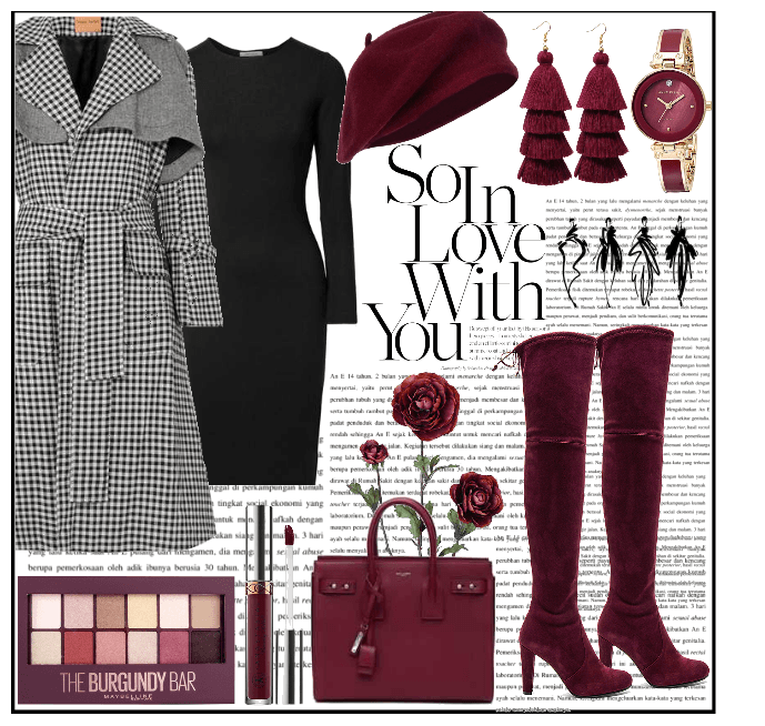 Trench Coats in Paris - Burgundy Edition