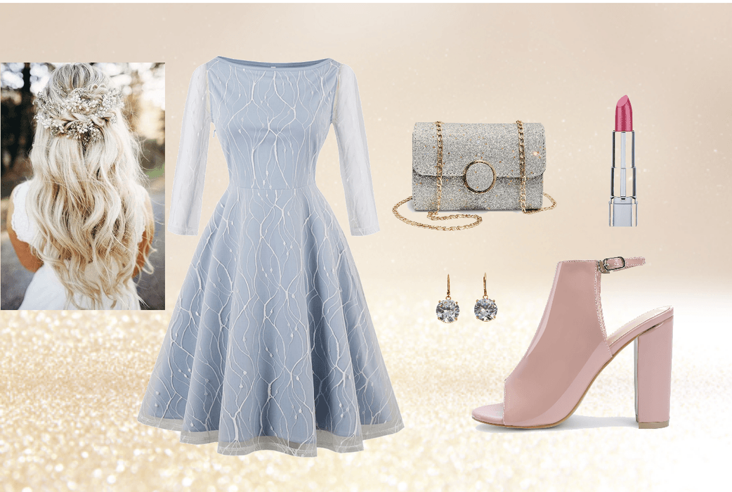 Dreamy summer wedding outfit.