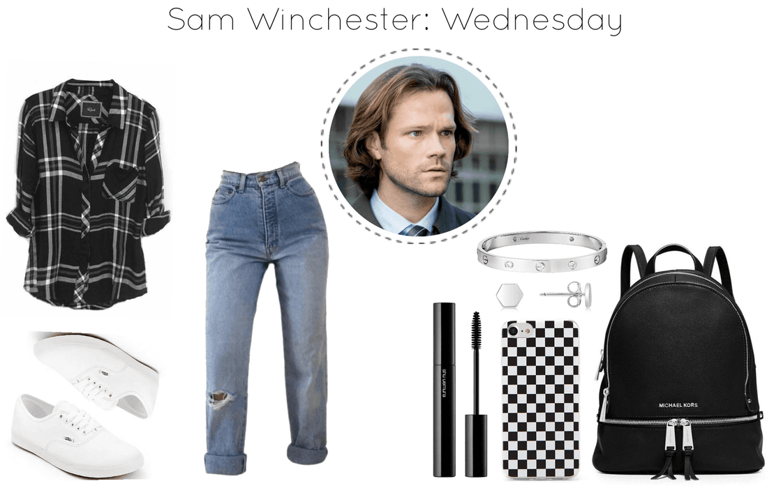 Sam Winchester Inspired School Outfit: Wednesday
