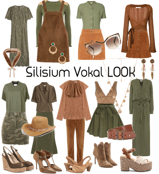 Silisium Vokal look - military green and brown .