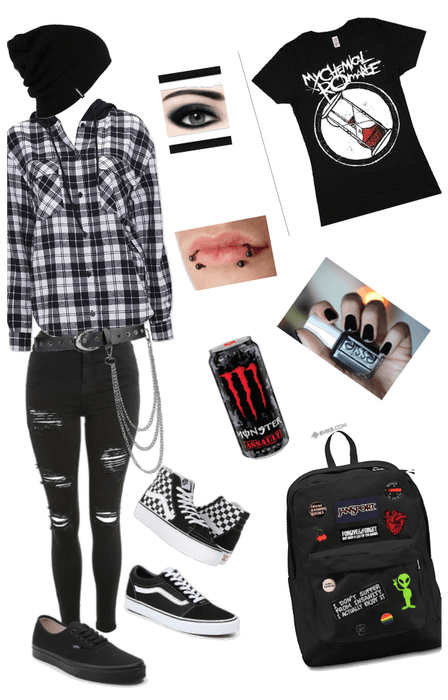 Emo back to school outfit