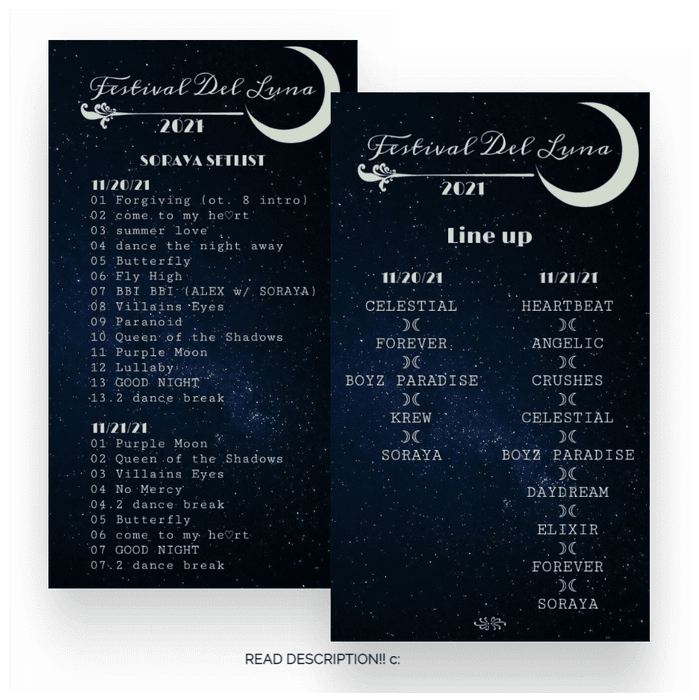 -festival del luna line-up & setlist-