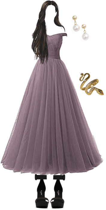purple poofy prom dress