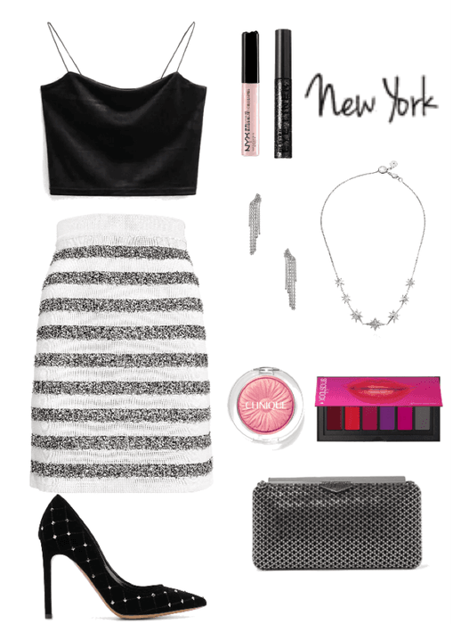 NYC Striped New Years Look