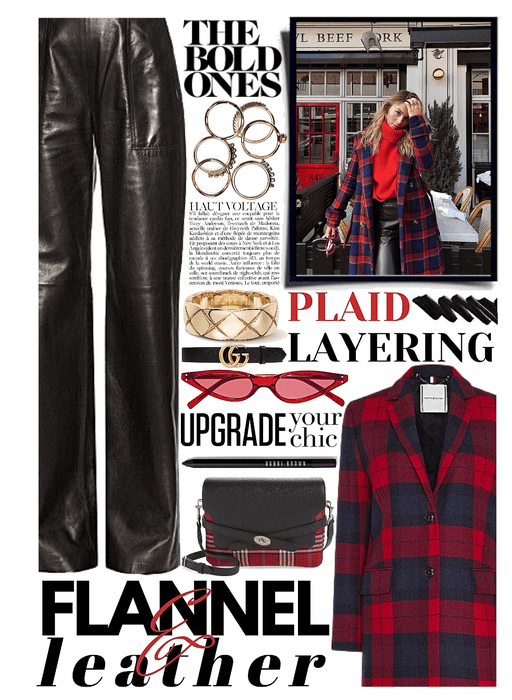 flannel & leather ❤️🖤