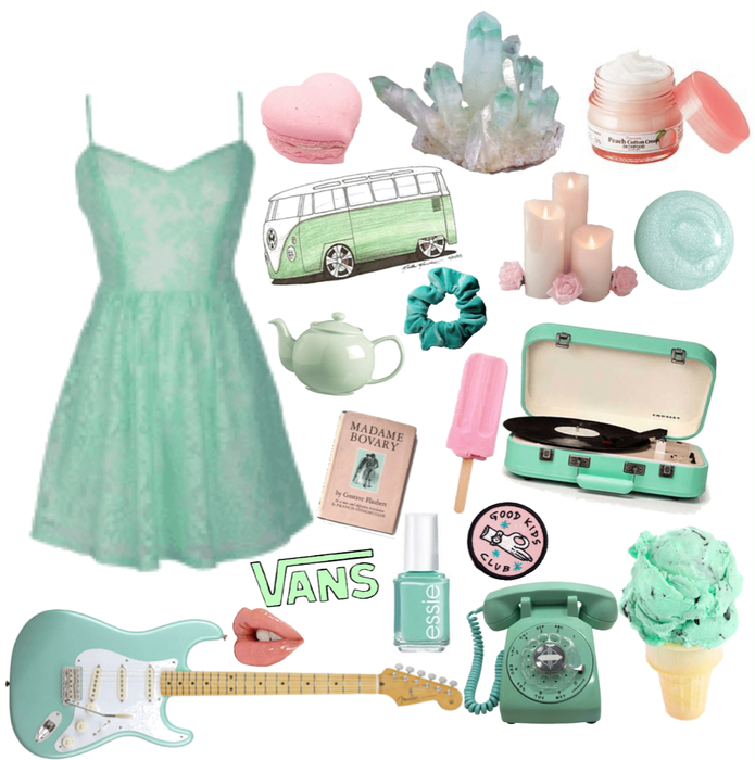 mint and pink