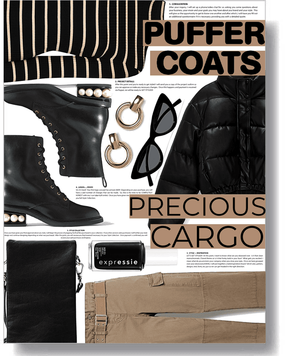 precious cargo & puffer coats